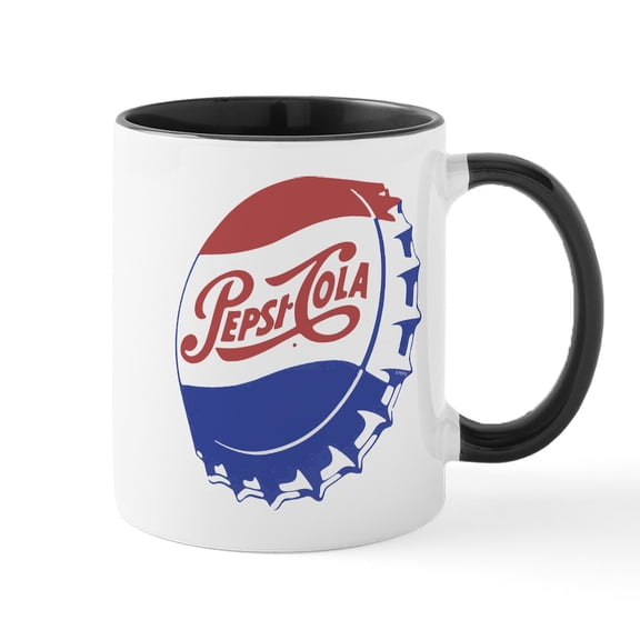CafePress - Pepsi Bottle Cap Mugs - 11 oz Ceramic Mug - Novelty Coffee Tea Cup