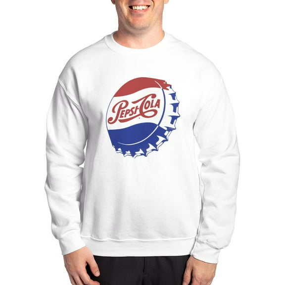 CafePress - Pepsi Bottle Cap Sweatshirt - Crew Neck Sweatshirt