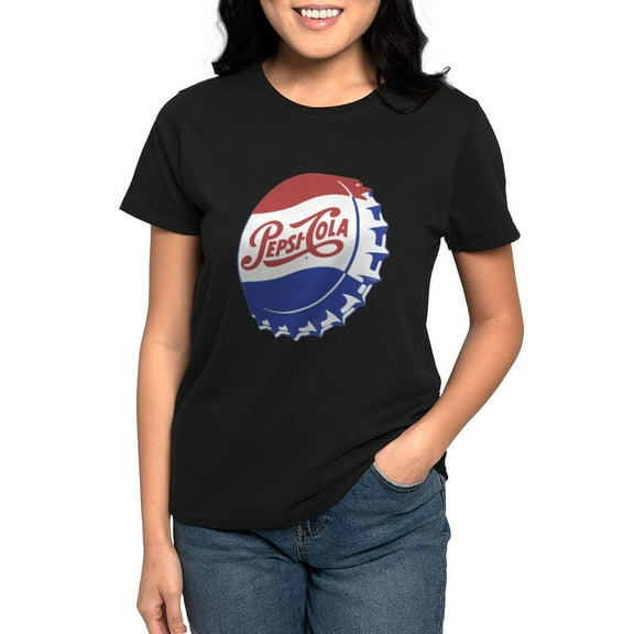 CafePress - Pepsi Bottle Cap Women's Classic T Shirt - Women's Traditional Fit Dark T-Shirt