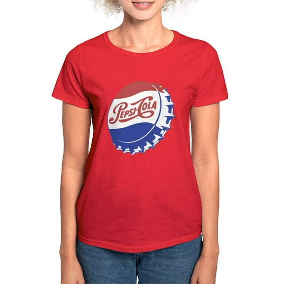 CafePress - Pepsi Bottle Cap Women's Classic T Shirt - Women's Traditional Fit Dark T-Shirt