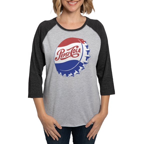 CafePress - Pepsi Bottle Cap - Womens Baseball Tee