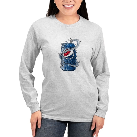 CafePress - Pepsi Can Doodle Women's Long Sleeve T Shirt - Women's Long Sleeve Graphic Casual T-Shirt