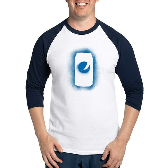 CafePress - Pepsi Can Outline Baseball Tee - Cotton Baseball Jersey, 3/4 Raglan Sleeve Shirt
