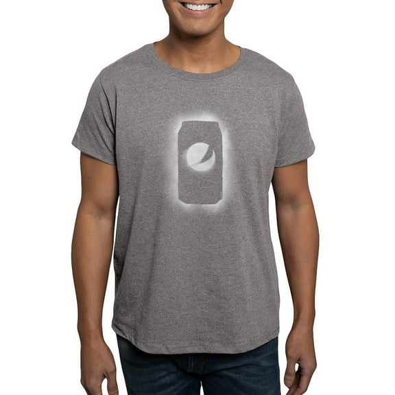 CafePress - Pepsi Can Outline Men's Fitted T Shirt (Dark) - Men's Fitted T-Shirt