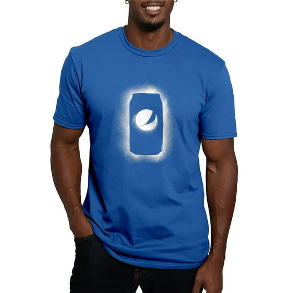 CafePress - Pepsi Can Outline Men's Fitted T Shirt (Dark) - Men's Fitted T-Shirt