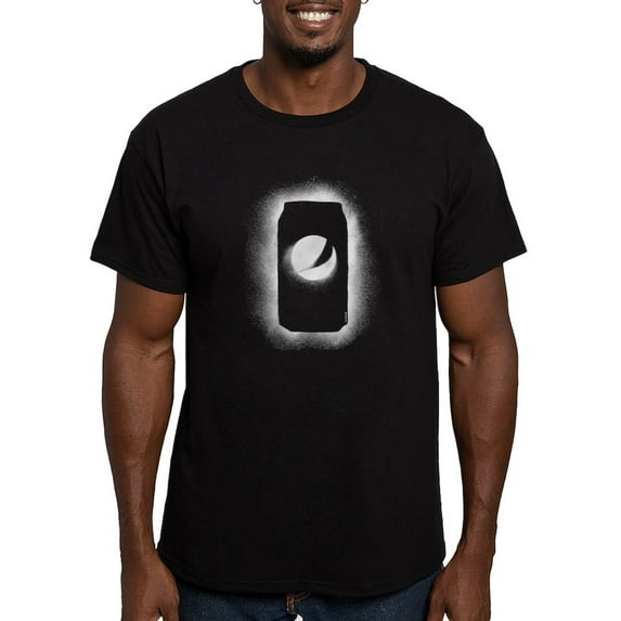 CafePress - Pepsi Can Outline Men's Fitted T Shirt (Dark) - Men's Fitted T-Shirt