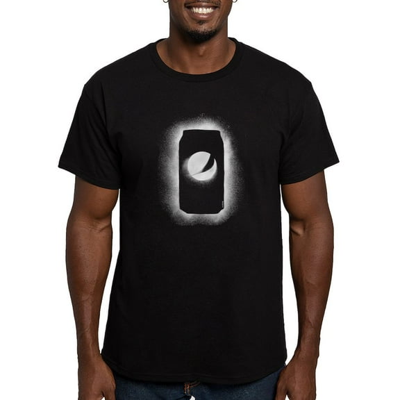 CafePress - Pepsi Can Outline Men's Fitted T Shirt (Dark) - Men's Fitted T-Shirt