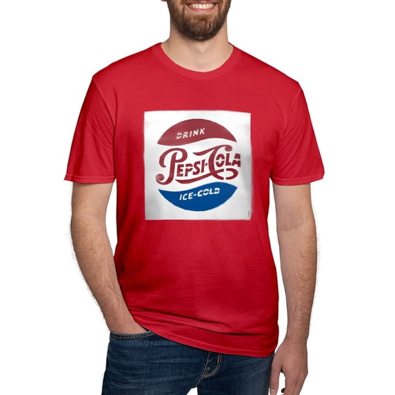 CafePress - Pepsi Cola Ice Cold Men's Fitted T Shirt (Dark) - Men's Fitted T-Shirt