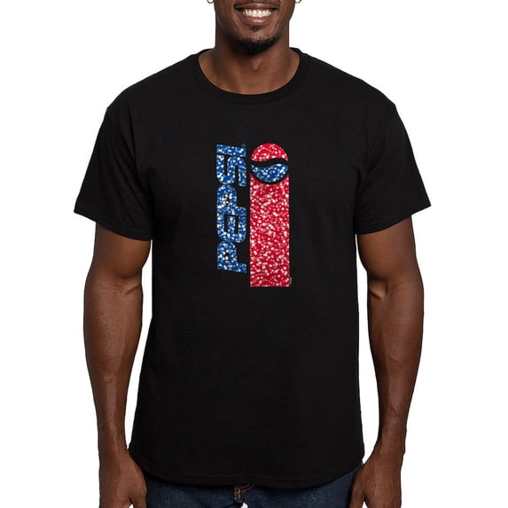 CafePress - Pepsi Flashback Bubble Men's Fitted T Shirt (Dark) - Men's Fitted T-Shirt