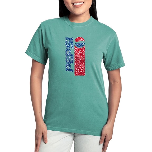 CafePress - Pepsi Flashback Bubble Womens Comfort Colors Shirt - Womens Comfort Colors® Shirt