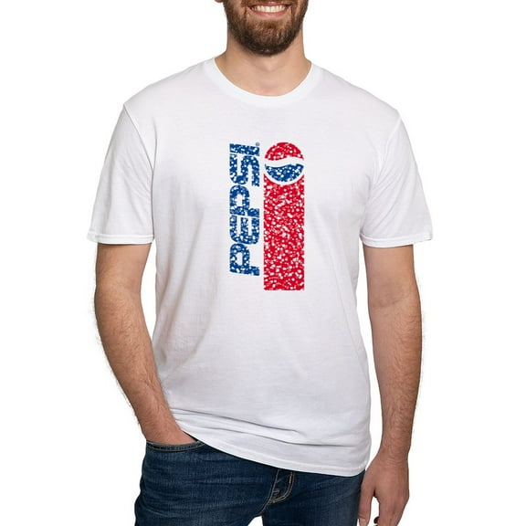 CafePress - Pepsi Flashback Bubbles Men's Classic T Shirt - Fitted T-Shirt, Vintage Fit Soft Cotton Tee