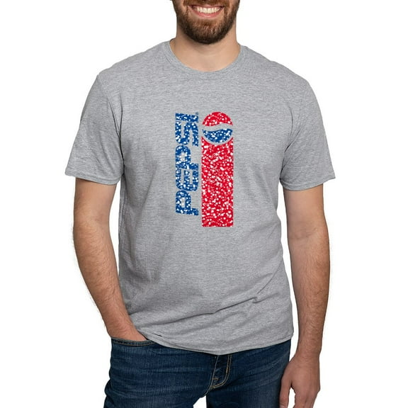 CafePress - Pepsi Flashback Bubbles Men's Classic T Shirt - Fitted T-Shirt, Vintage Fit Soft Cotton Tee