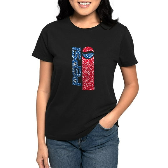 CafePress - Pepsi Flashback Bubbles Women's Classic T Shirt - Women's Traditional Fit Dark T-Shirt