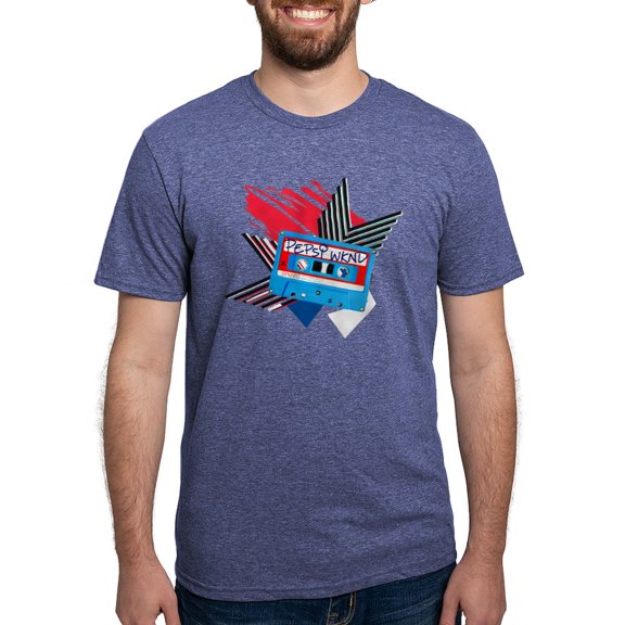 CafePress - Pepsi Flashback Cassette Mens Tri Blend T Shirt - Mens Tri-blend T-Shirt