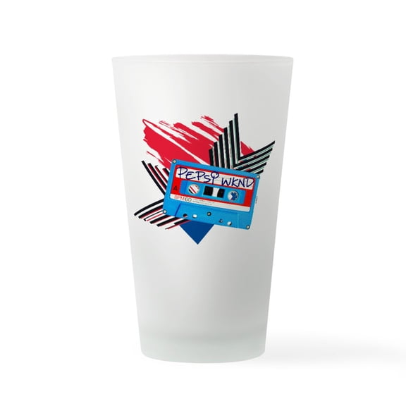 CafePress - Pepsi Flashback Cassette - Pint Glass, Drinking Glass, 16 oz. CafePress