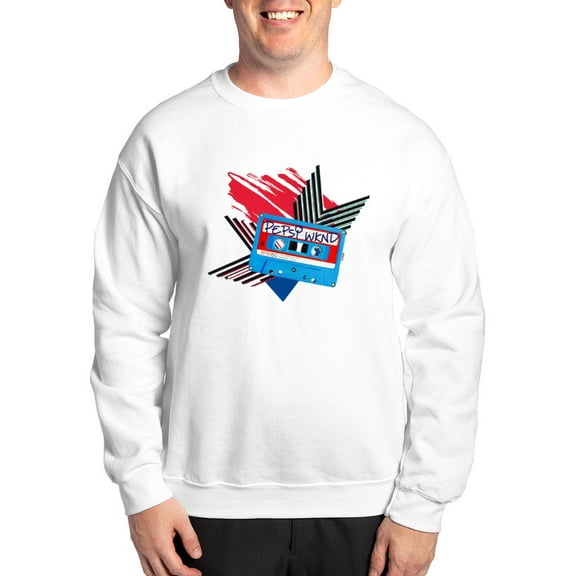 CafePress - Pepsi Flashback Cassette Sweatshirt - Crew Neck Sweatshirt