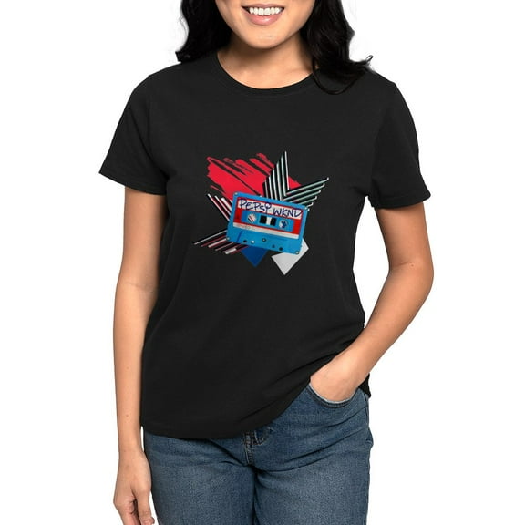CafePress - Pepsi Flashback Cassette Women's Classic T Shirt - Women's Traditional Fit Dark T-Shirt