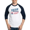 thumbnail image 1 of CafePress - Pepsi Flashback Spirit Baseball Jersey - Cotton Baseball Jersey, 3/4 Raglan Sleeve Shirt, 1 of 4