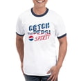 thumbnail image 1 of CafePress - Pepsi Flashback Spirit T Shirt - 100% Cotton Ringed T-Shirt, 1 of 4