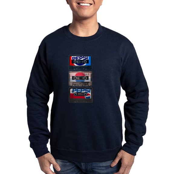 CafePress - Pepsi Flashback Tapes Sweatshirt (Dark) - Classic Crew Neck Sweatshirt