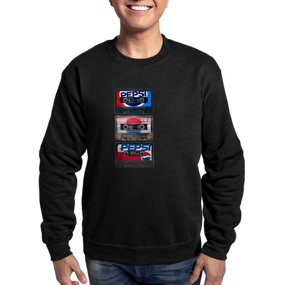CafePress - Pepsi Flashback Tapes Sweatshirt (Dark) - Classic Crew Neck Sweatshirt