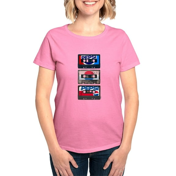 CafePress - Pepsi Flashback Tapes Women's Classic T Shirt - Women's Traditional Fit Dark T-Shirt