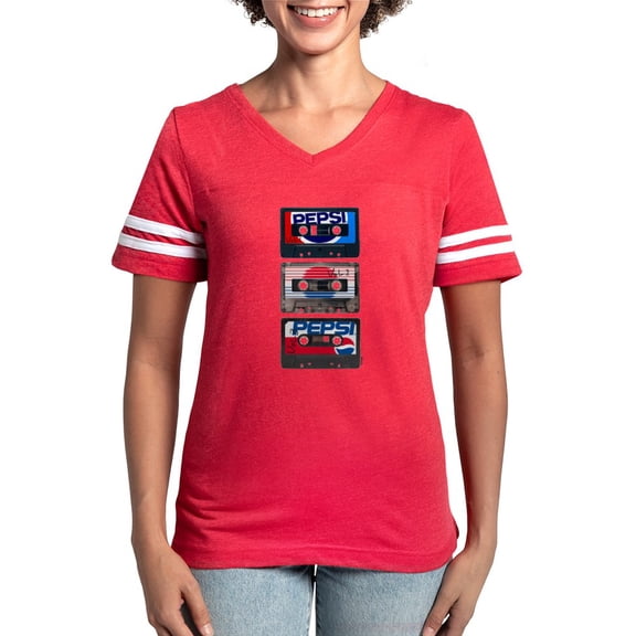 CafePress - Pepsi Flashback Tapes - Womens Football Shirt