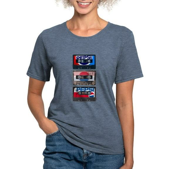 CafePress - Pepsi Flashback Tapes Womens Tri Blend T Shirt - Womens Tri-blend T-Shirt
