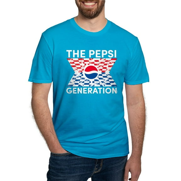 CafePress - Pepsi Generation Check Men's Fitted T Shirt (Dark) - Men's Fitted T-Shirt