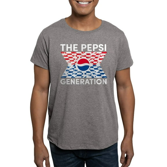 CafePress - Pepsi Generation Check Men's Fitted T Shirt (Dark) - Men's Fitted T-Shirt