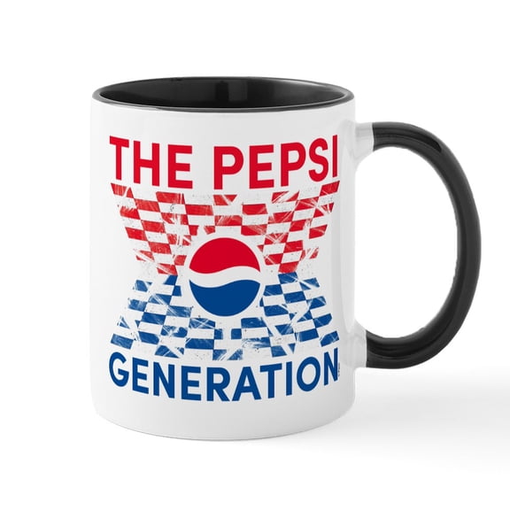 CafePress - Pepsi Generation Checkered - 11 oz Ceramic Mug - Novelty Coffee Tea Cup