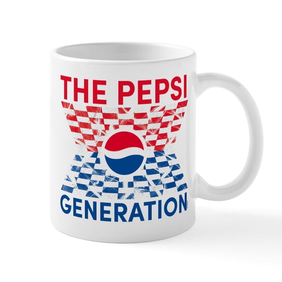 CafePress - Pepsi Generation Checkered - 11 oz Ceramic Mug - Novelty Coffee Tea Cup