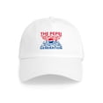 thumbnail image 1 of CafePress - Pepsi Generation Checkered Cap - Adjustable 100% Brushed Unisex Casual Cotton Baseball Cap, Beige, 1, 1 of 2