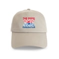 thumbnail image 1 of CafePress - Pepsi Generation Checkered Cap - Adjustable 100% Brushed Unisex Casual Cotton Baseball Cap, Beige, 1, 1 of 2
