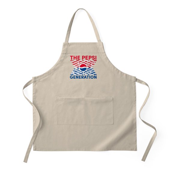 CafePress - Pepsi Generation Checkered Light - Kitchen Apron with Pockets, Grilling Apron, Baking Apron