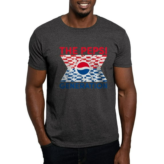 CafePress - Pepsi Generation Checkered T Shirt - Men's Classic Graphic Cotton T-Shirt