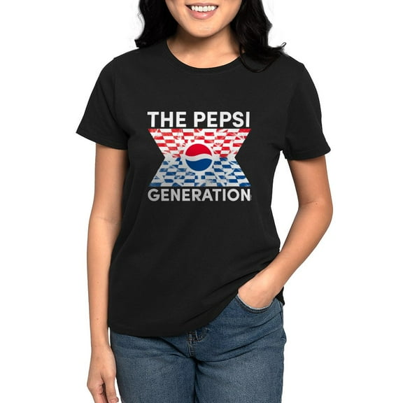 CafePress - Pepsi Generation Checkered Women's Classic T Shirt - Women's Traditional Fit Dark T-Shirt