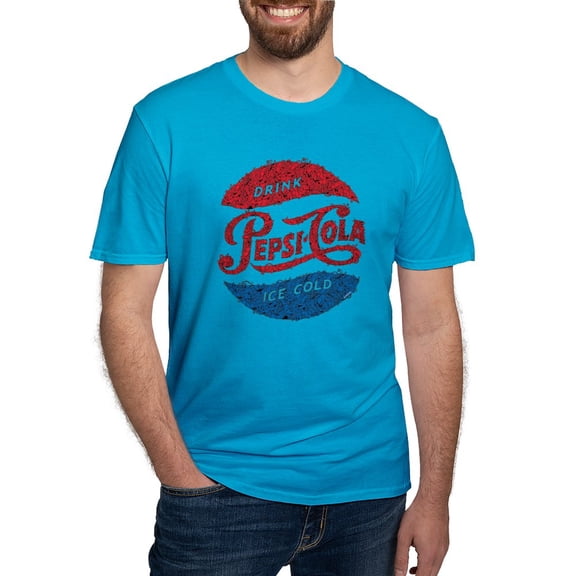CafePress - Pepsi Logo Doodle Men's Classic T Shirt - Men's Fitted T-Shirt