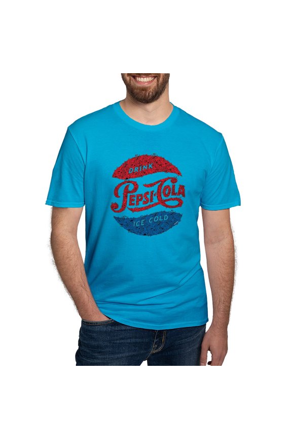 - Pepsi Logo Doodle Men's Classic T Shirt - Men's Fitted T-Shirt