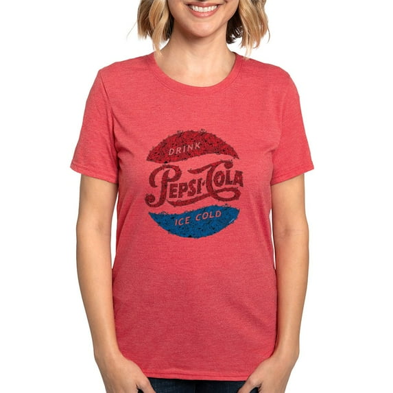 CafePress - Pepsi Logo Doodle T Shirt - Womens Tri-blend T-Shirt