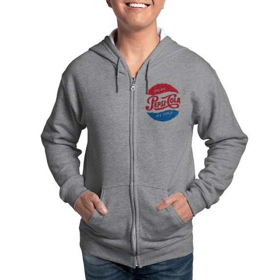 CafePress - Pepsi Logo Doodle Zip Hoodie - Zip Hoodie, Classic Hooded Sweatshirt with Metal Zipper