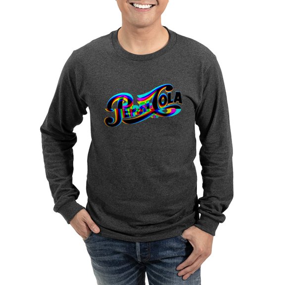 CafePress - Pepsi Logo Glitch Long Sleeve T Shirt - Long Sleeve Dark T-Shirt
