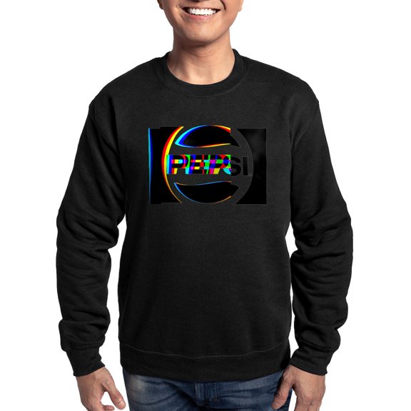 CafePress - Pepsi Logo Glitch Sweatshirt - Classic Crew Neck Sweatshirt