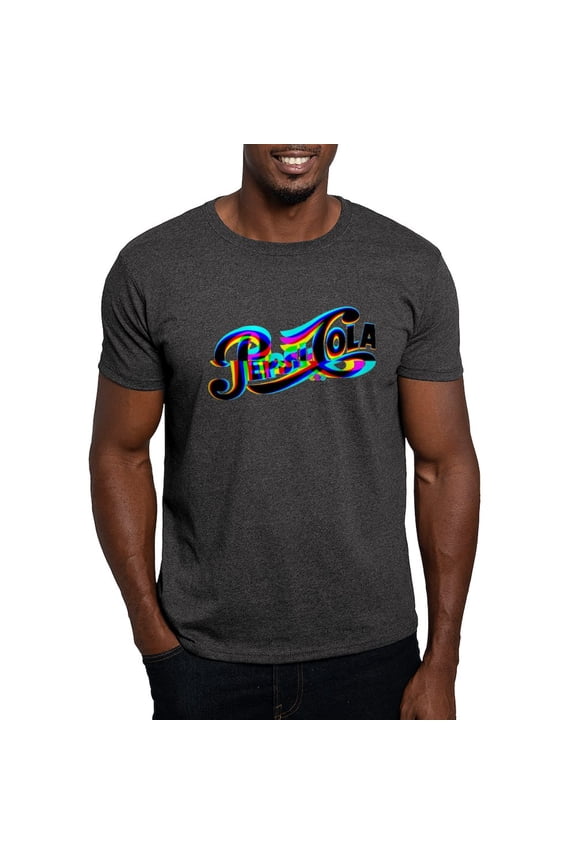 - Pepsi Logo Glitch T Shirt - Men's Classic Graphic Cotton T-Shirt
