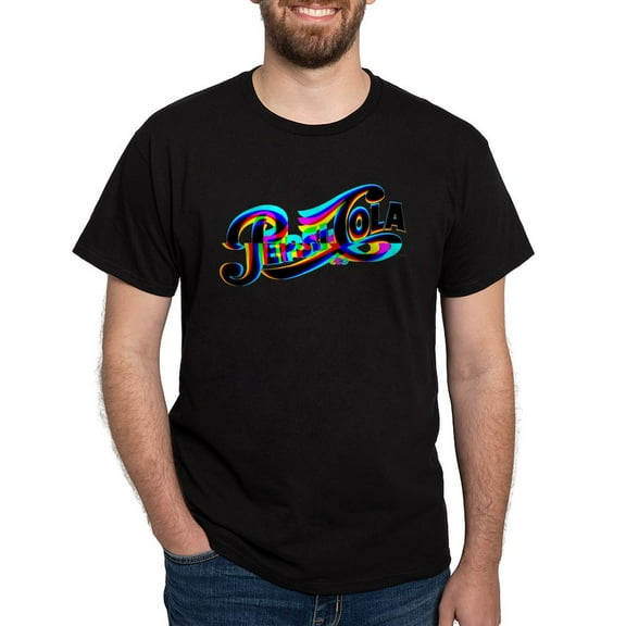 CafePress - Pepsi Logo Glitch T Shirt - Men's Classic Graphic Cotton T-Shirt