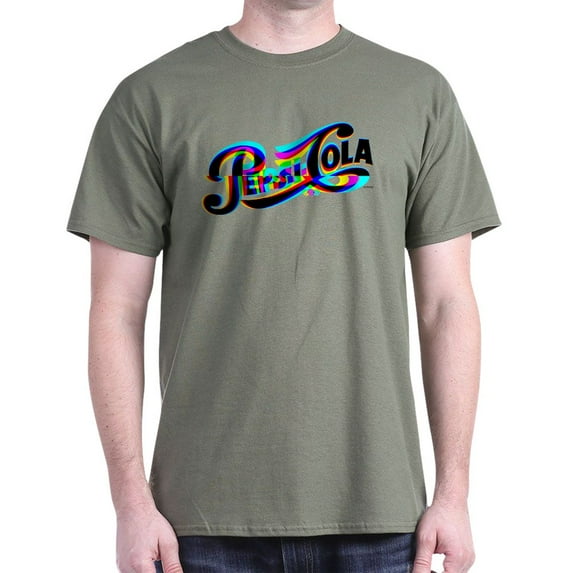 CafePress - Pepsi Logo Glitch T Shirt - Men's Classic Graphic Cotton T-Shirt