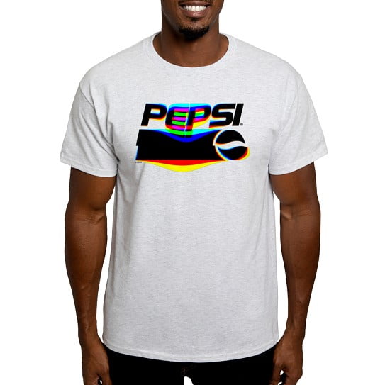 CafePress - Pepsi Logo Glitch White T Shirt - Men's Classic Cotton T-Shirts