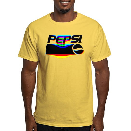 CafePress - Pepsi Logo Glitch White T Shirt - Men's Classic Cotton T-Shirts