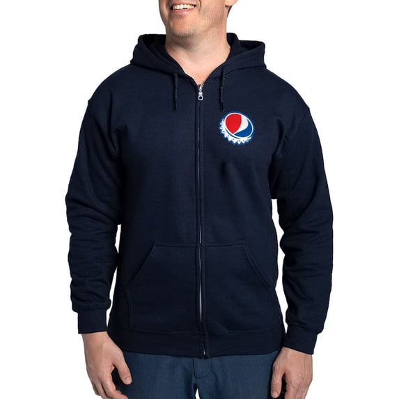 CafePress - Pepsi Modern Men's Zip Up Hoodie - Zip Hoodie, Classic Hooded Sweatshirt with Metal Zipper