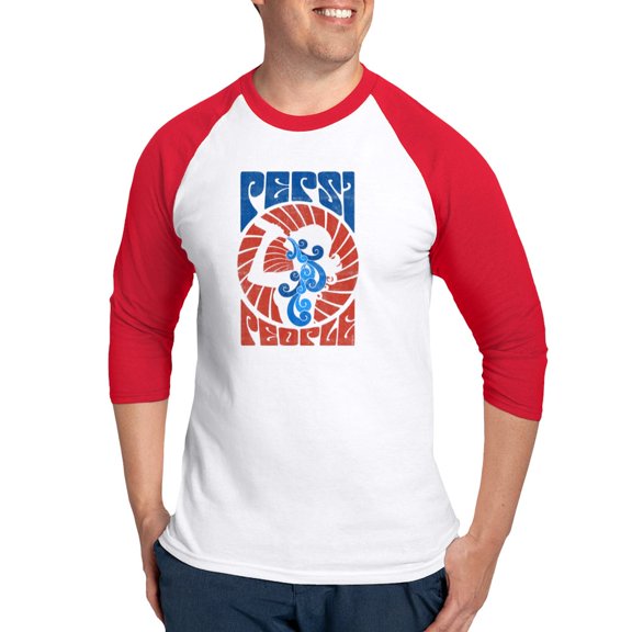 CafePress - Pepsi People Baseball Tee - Cotton Baseball Jersey, 3/4 Raglan Sleeve Shirt